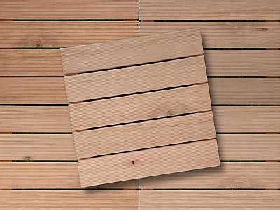 Deck de madeira para sacada de apartamento