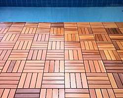 Deck madeira plástica piscina Deck madeira plástica piscina