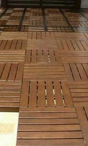 Deck de madeira modular