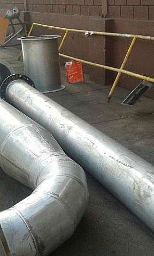 Montagem de tubulação de inox Montagem de tubulação de inox