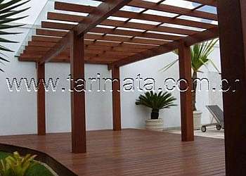 Pergolado de madeira angelim Pergolado de madeira angelim