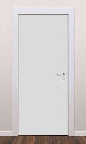 Porta branca de madeira Porta branca de madeira