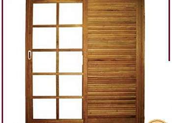 Venda porta janela madeira